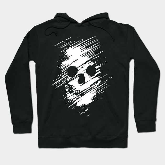 Creepy Skull Hoodie by Oolong